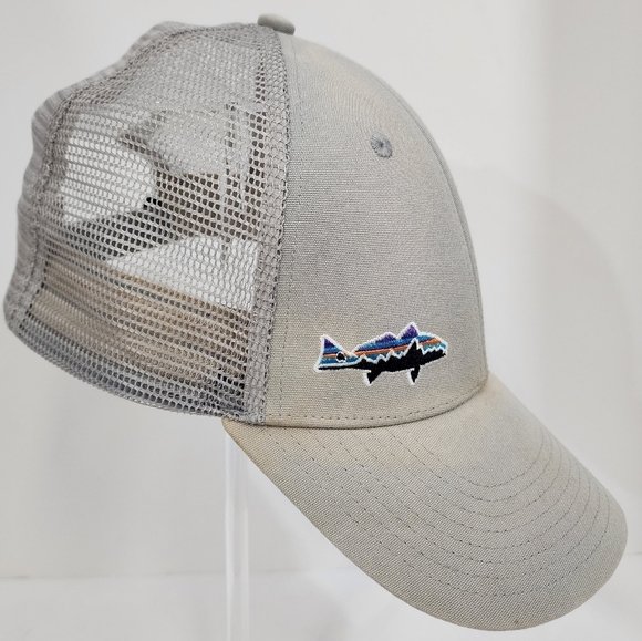 Patagonia Mens Stand Up Trout Trucker Hat One Size Baseball Hat Cap Lived In - Picture 7 of 10